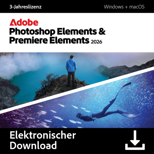 Adobe Photoshop & Premiere Elements 2025 | Windows/Mac