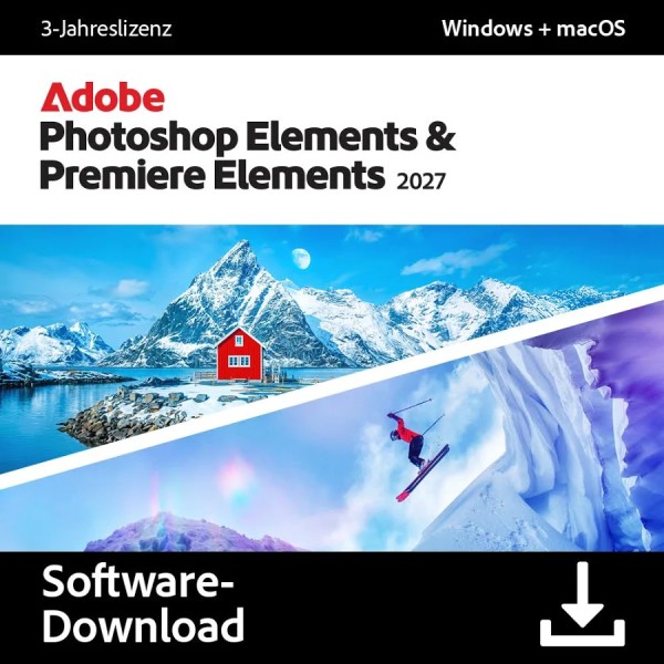 Adobe Photoshop & Premiere Elements 2025 | Windows/Mac